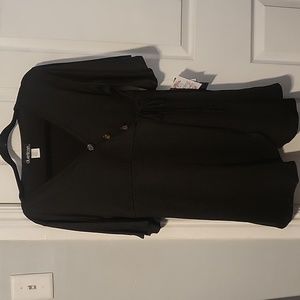 NWT Duetime Maternity Short Flutter Sleeve Nursing Friendly Top